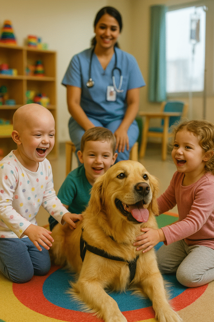 Cão no hospital