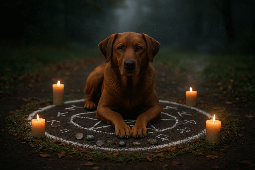 Cão num ritual