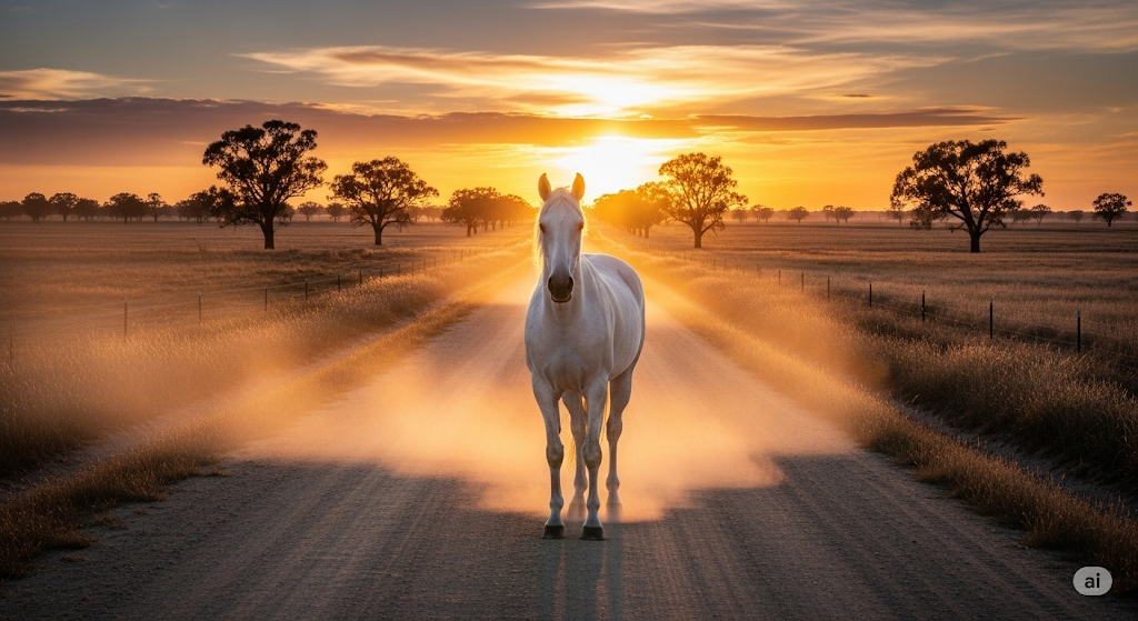 Cavalo branco místico