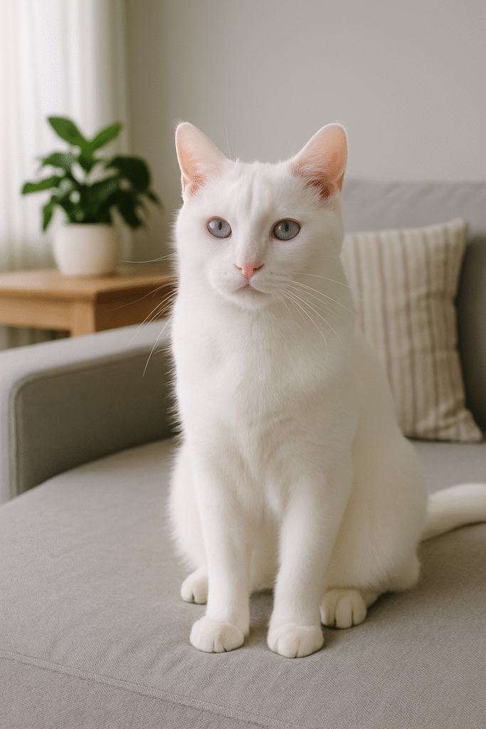 gato albino