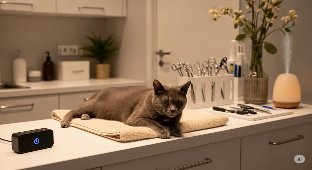 Musicoterapia em gato