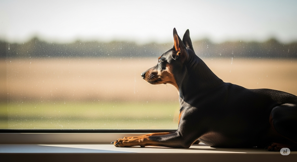 Cão na janela 