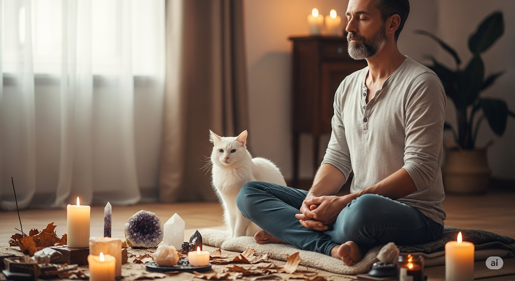 Tutor meditando