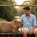 Capivara e seu amigo