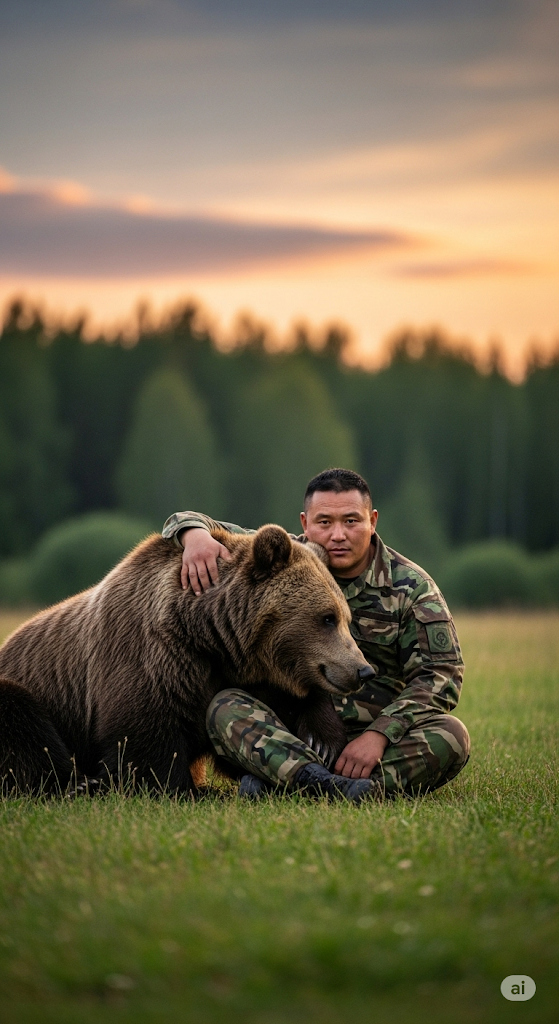Urso e seu tutor