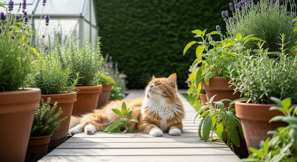 gato na horta