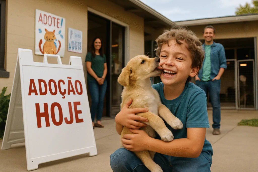 Pet sendo adotado