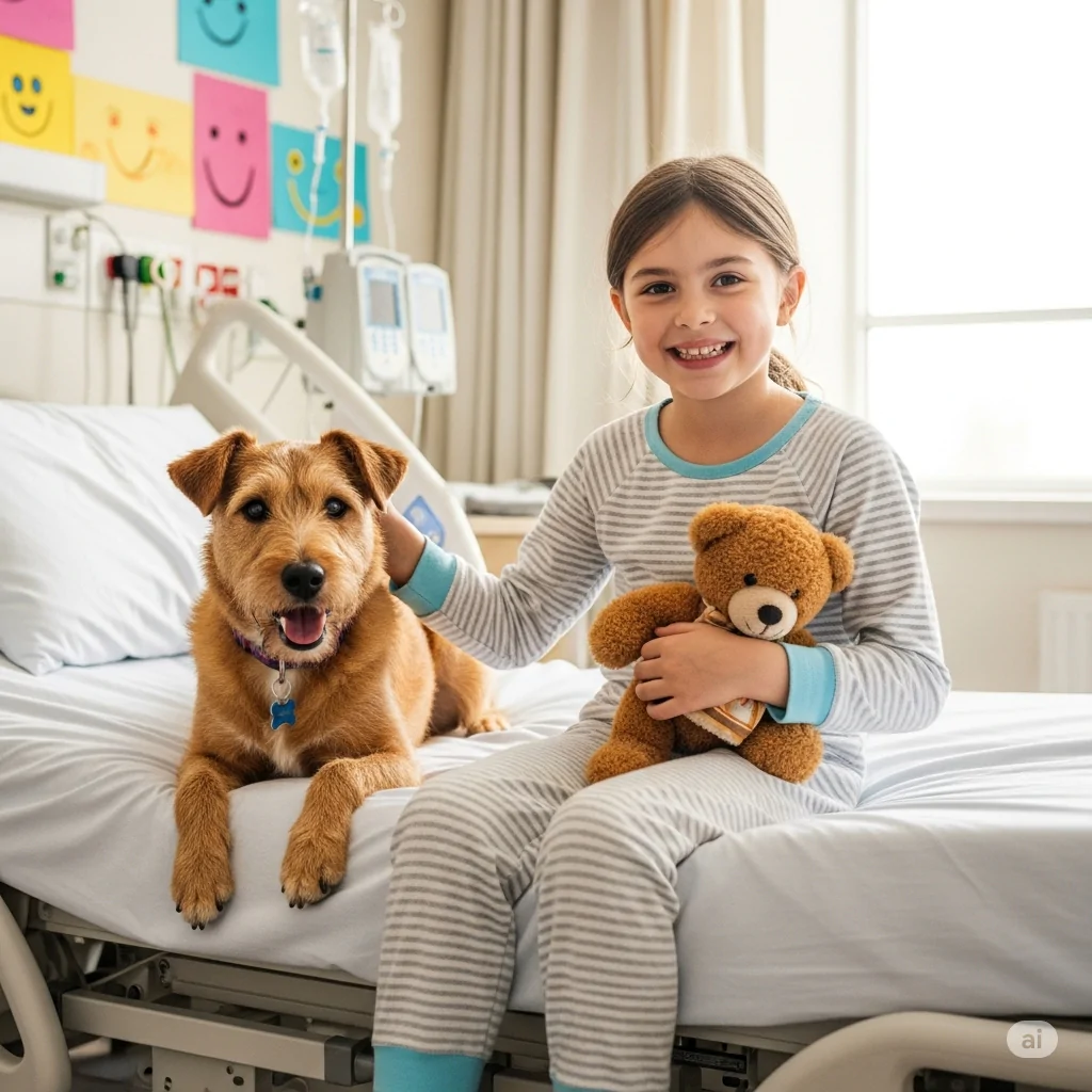 Cão terapeuta em ação