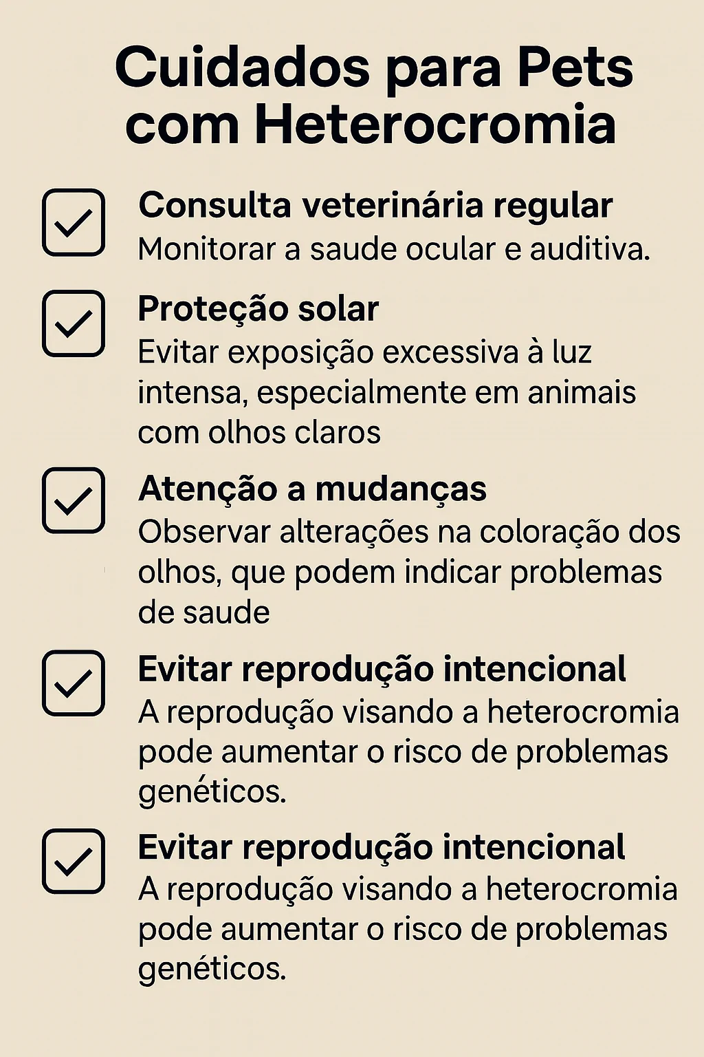 Olhos bicolores dos animais