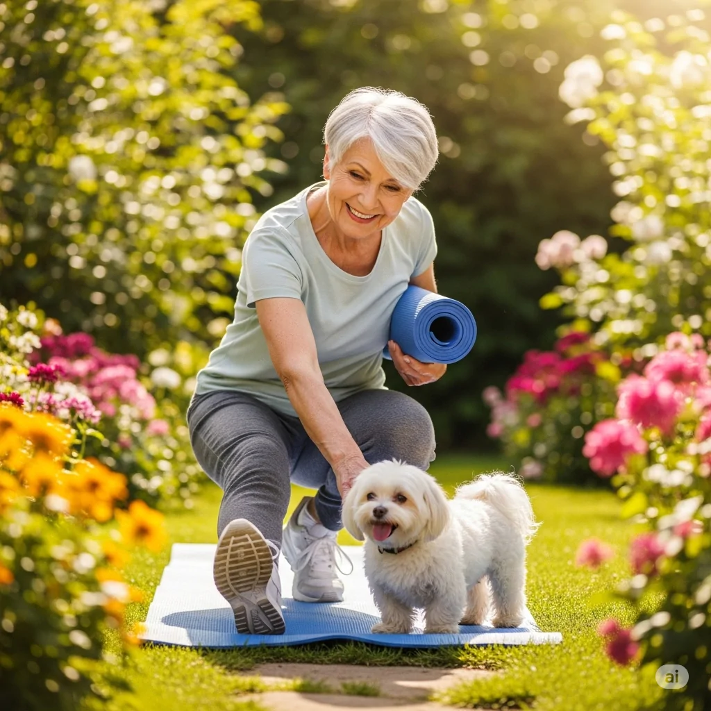 Exercitando-se com pet