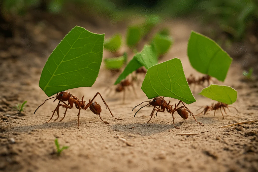 Formigas Trabalhando