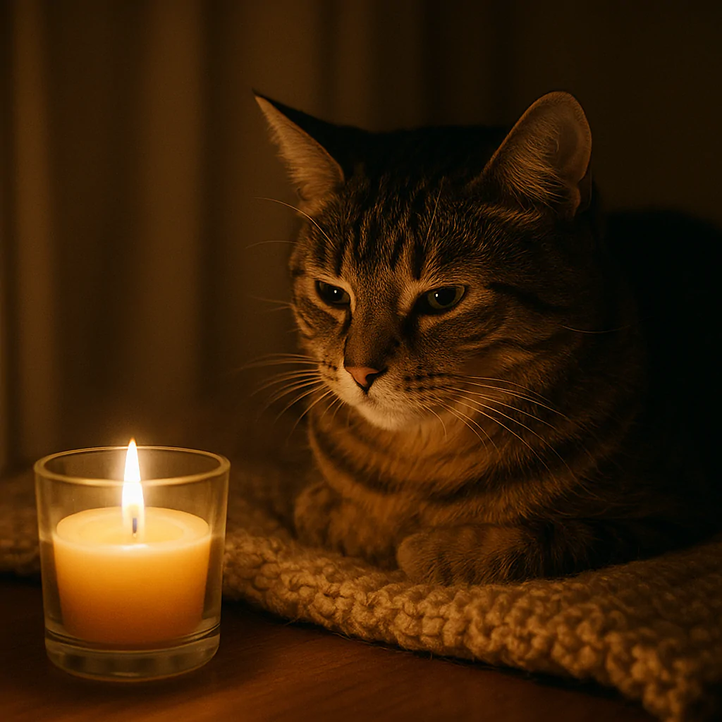 Olhando fixamente a vela