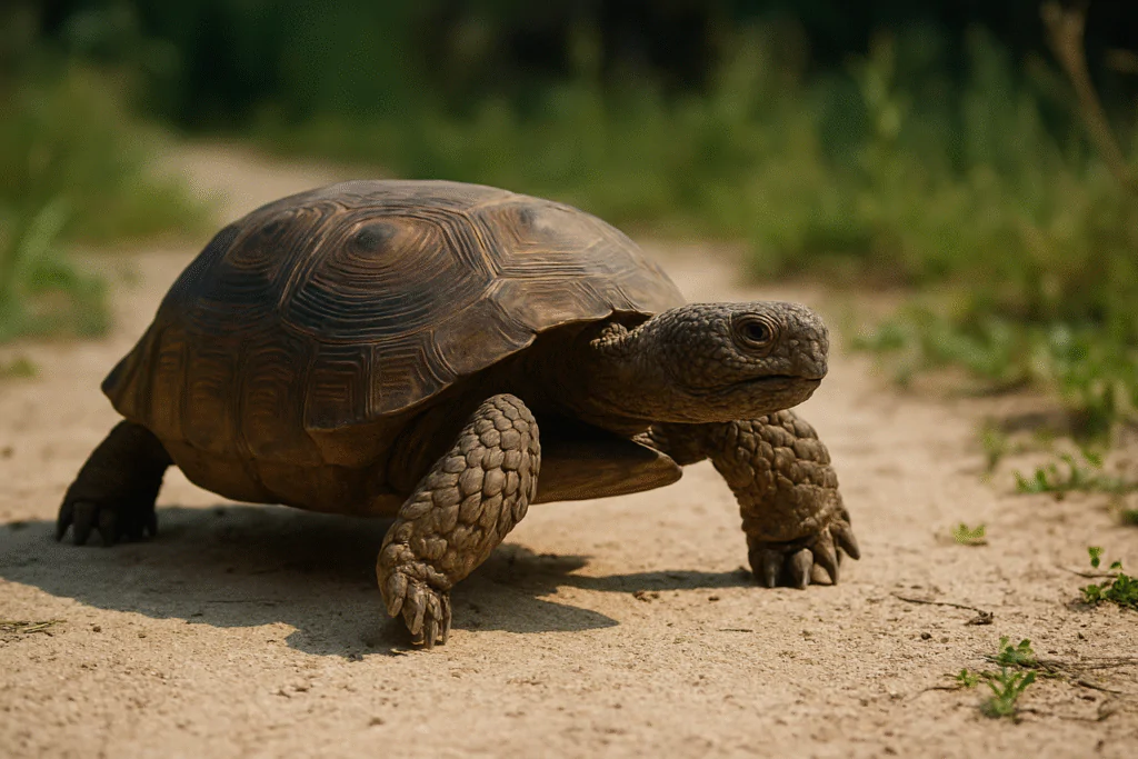 Tartaruga caminhando