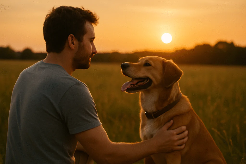 Interação homem e pet