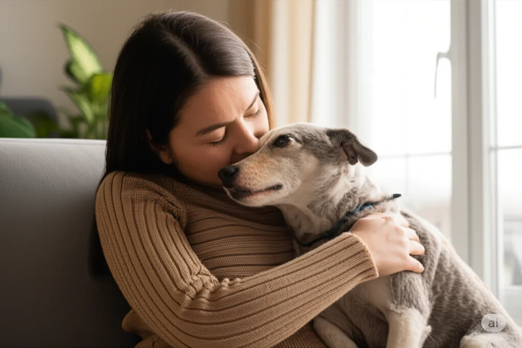Despedindo do seu cão